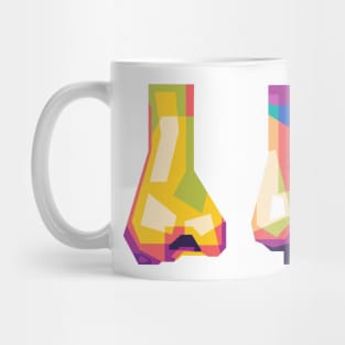 pop art nose Mug